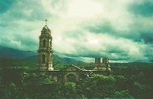 Angahuan: Temple covered by lava